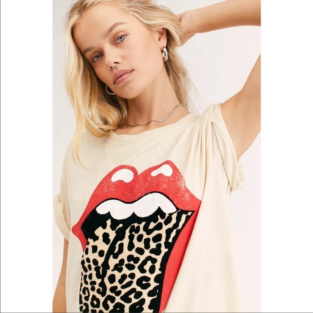 DayDreamer Free People Rolling Stones Graphic T-Shirt